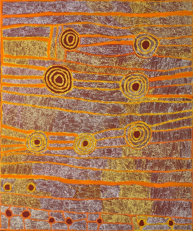 Mary Napangati Untitled 2020 acrylic on linen 183 x 153cm October 15 - 24 2021
